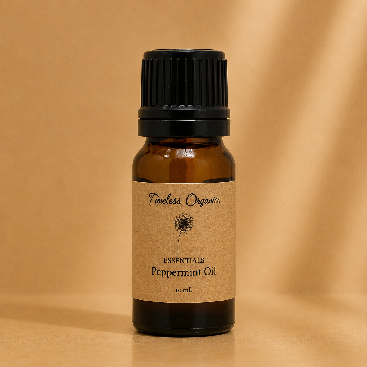Fresh peppermint leaves from Timeless Organics Skin Care, showcasing vibrant green herbs used in natural skincare products.