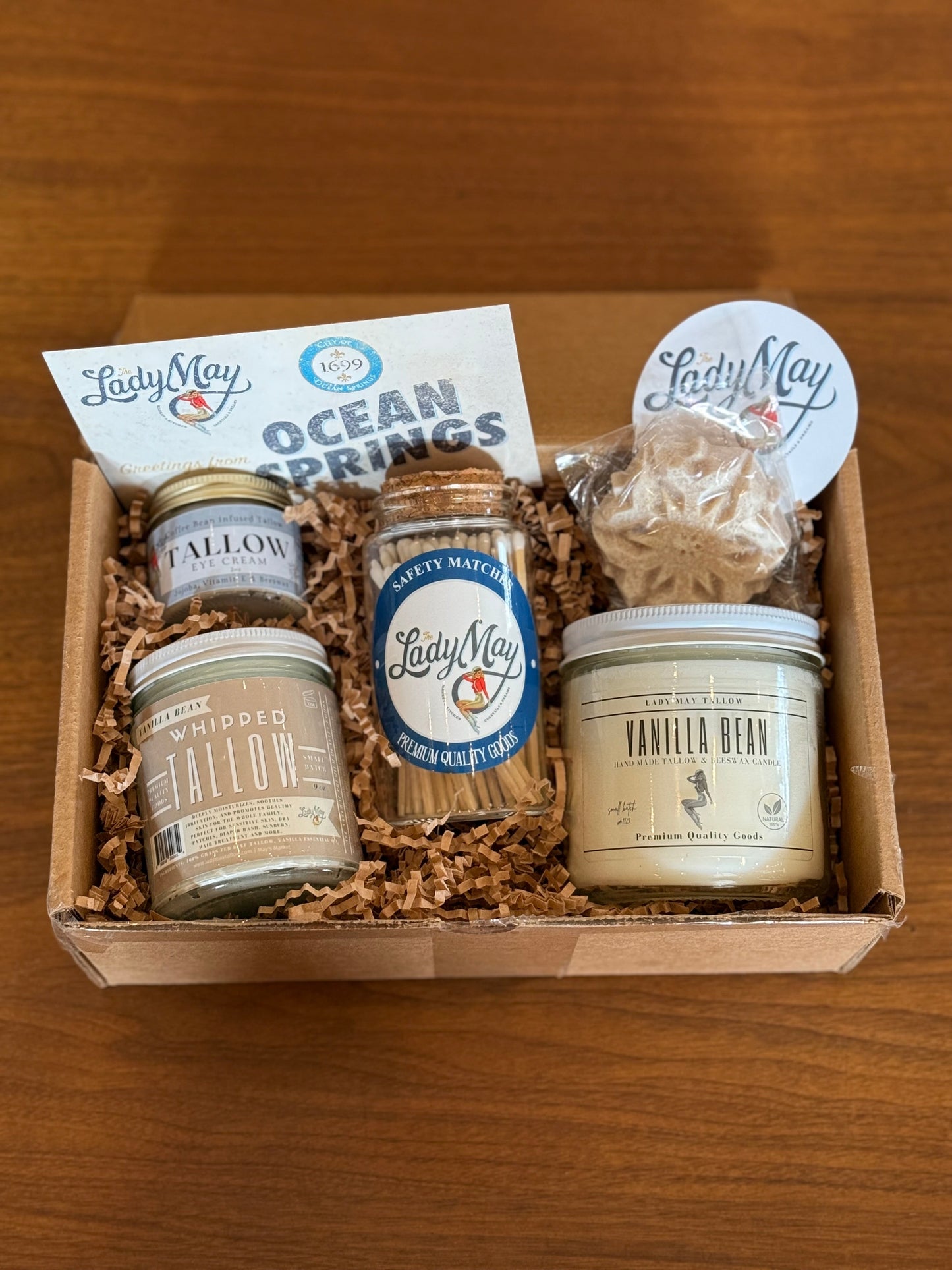 Vanilla Bean Luxury Gift Box | Tallow Skincare, Candle & Soap - Blessings Grow Meadows