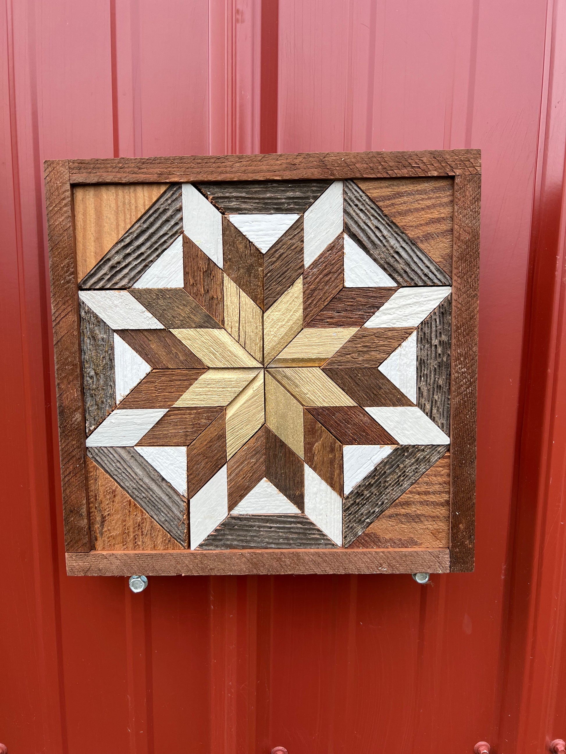 Amish Handmade Barn Quilt - Square (10.5 in x 10.5 in x 1 in) - Amish Country Store ~ Blessings Grow Meadows