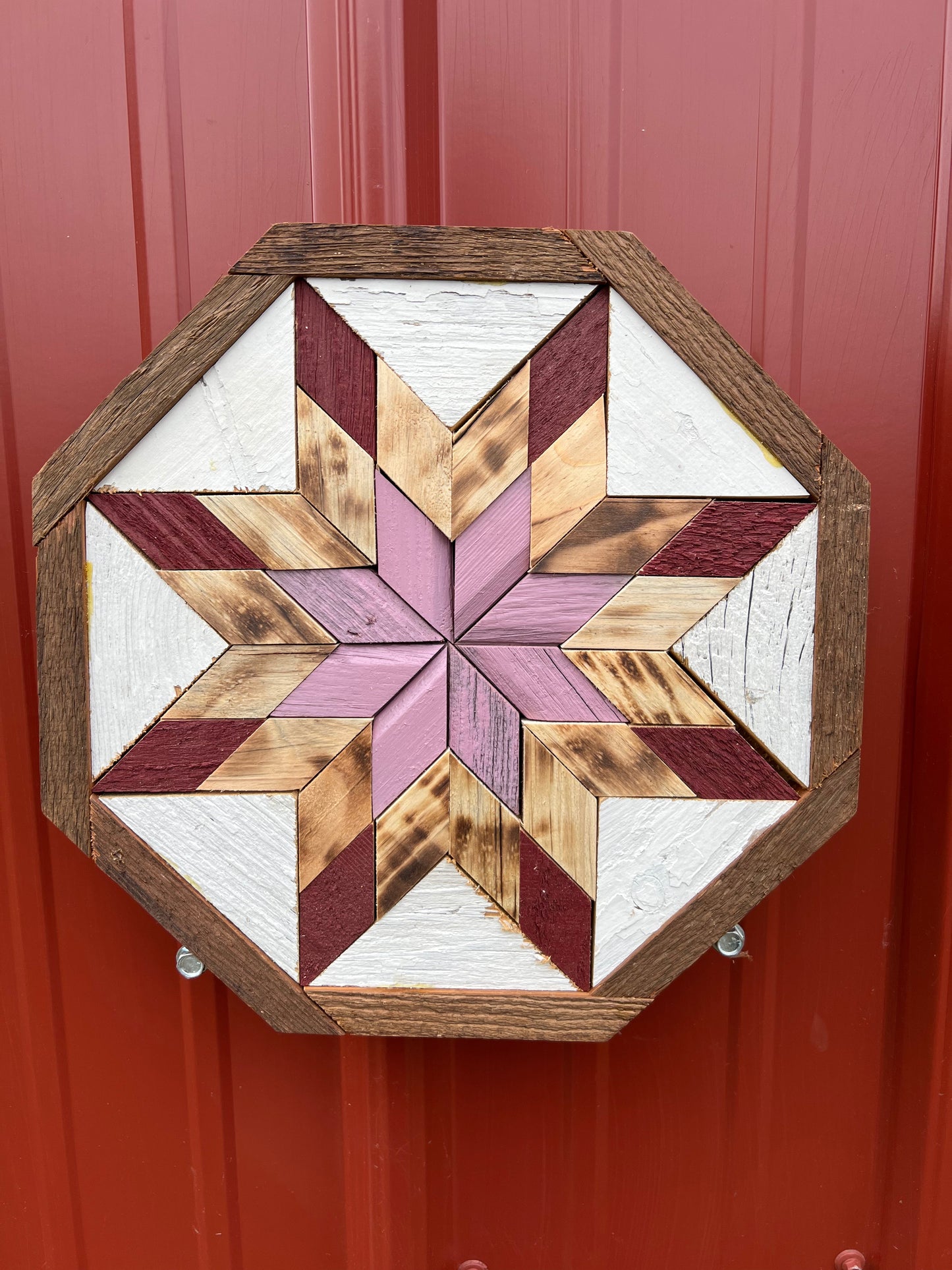 Amish Handmade Barn Quilt - Square (10.5 in x 10.5 in x 1 in)