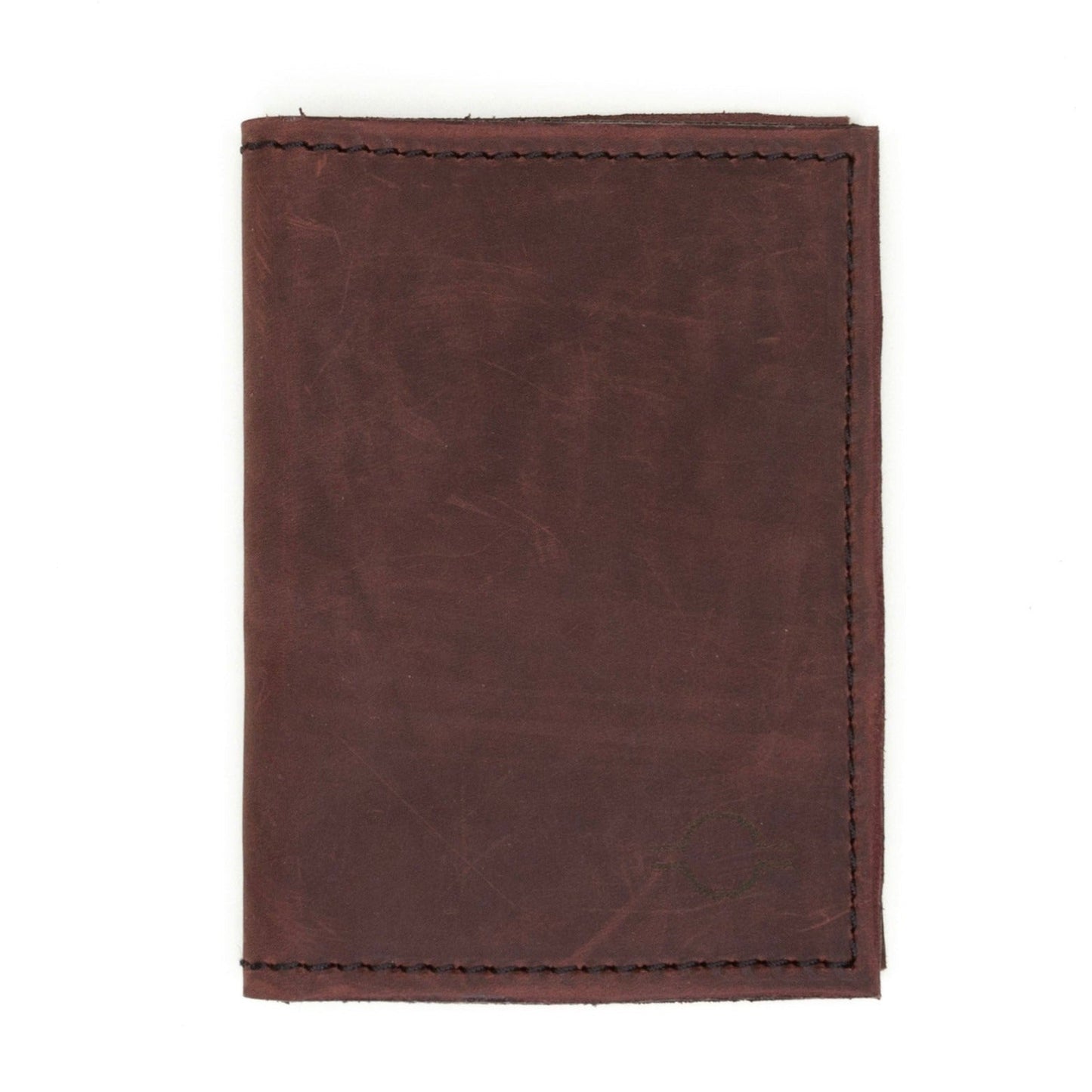 Custom Rebekah Scott Designs passport wallet with unique design, featuring multiple compartments and stylish craftsmanship.