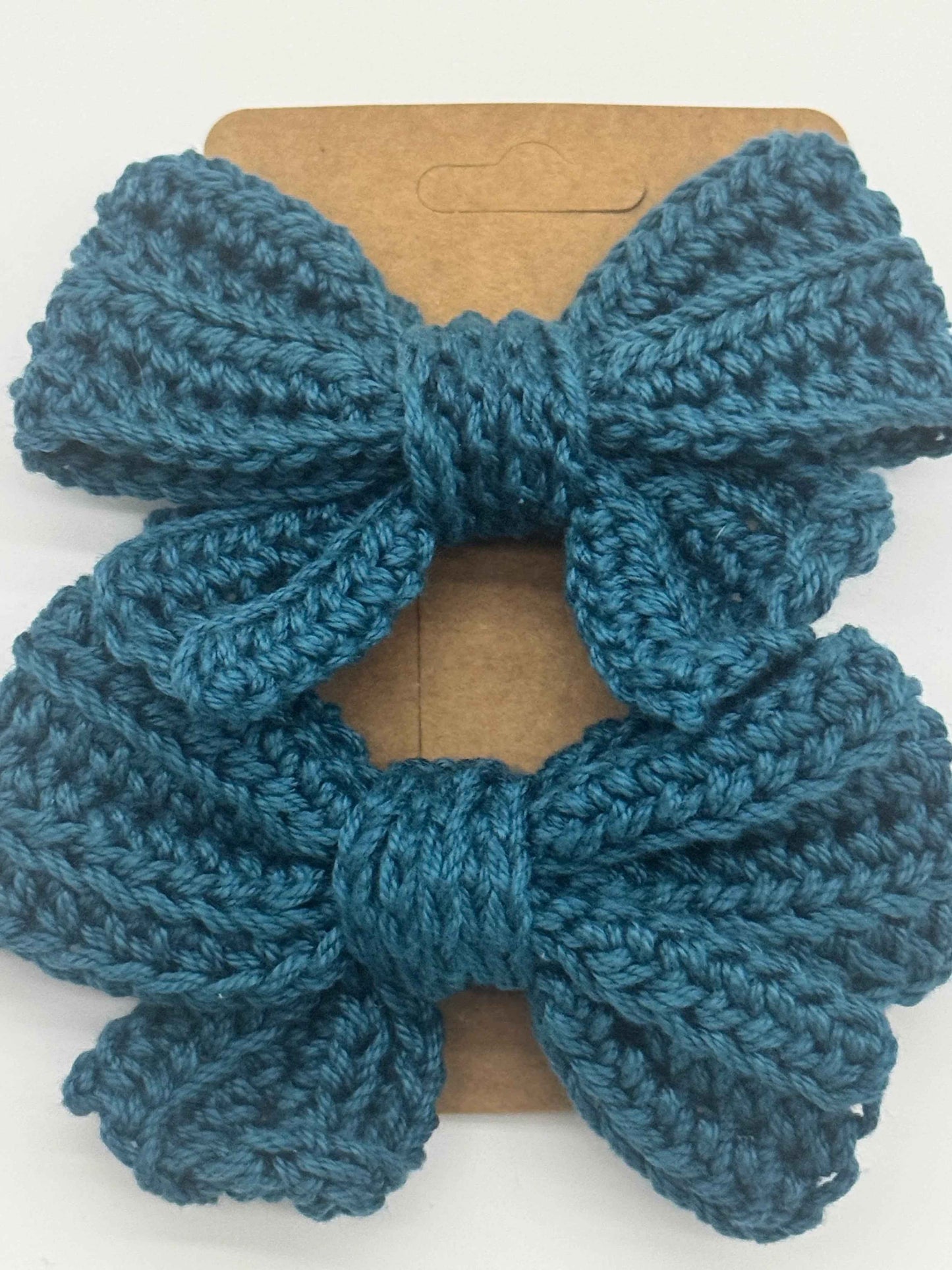 Handcrafted Crochet Bow | Unique Hair Accessories - C2 Creations LLC ~ Blessings Grow Meadows