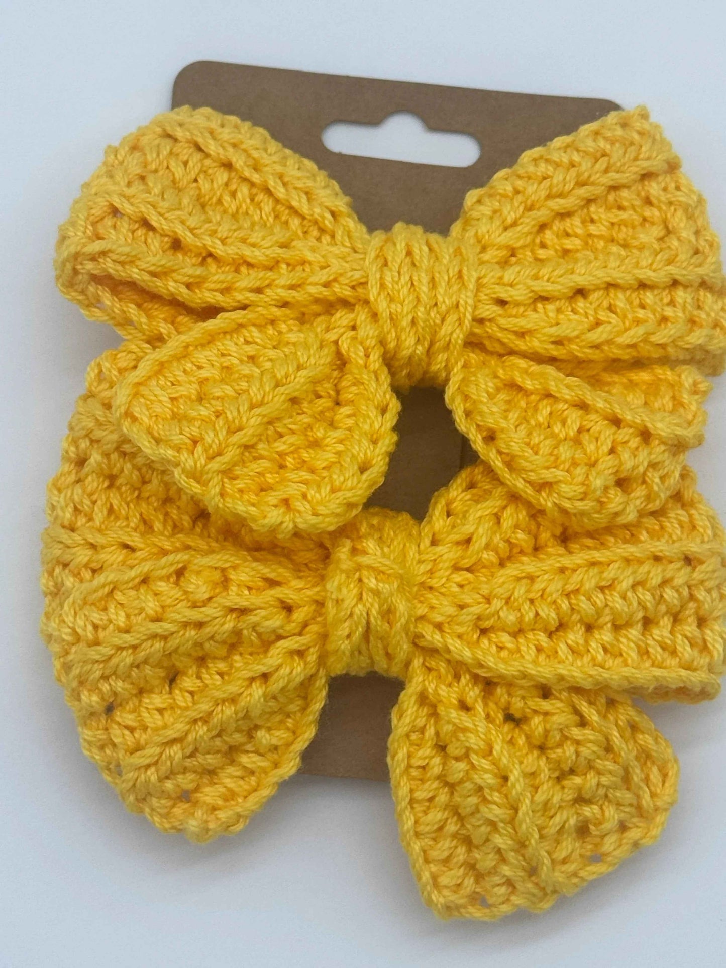 Handcrafted Crochet Bow | Unique Hair Accessories - C2 Creations LLC ~ Blessings Grow Meadows