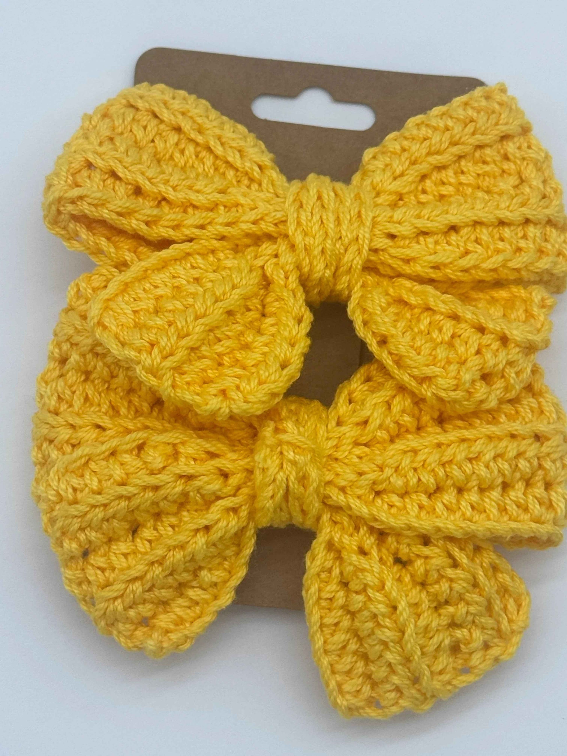 Handcrafted Crochet Bow | Unique Hair Accessories - C2 Creations LLC ~ Blessings Grow Meadows