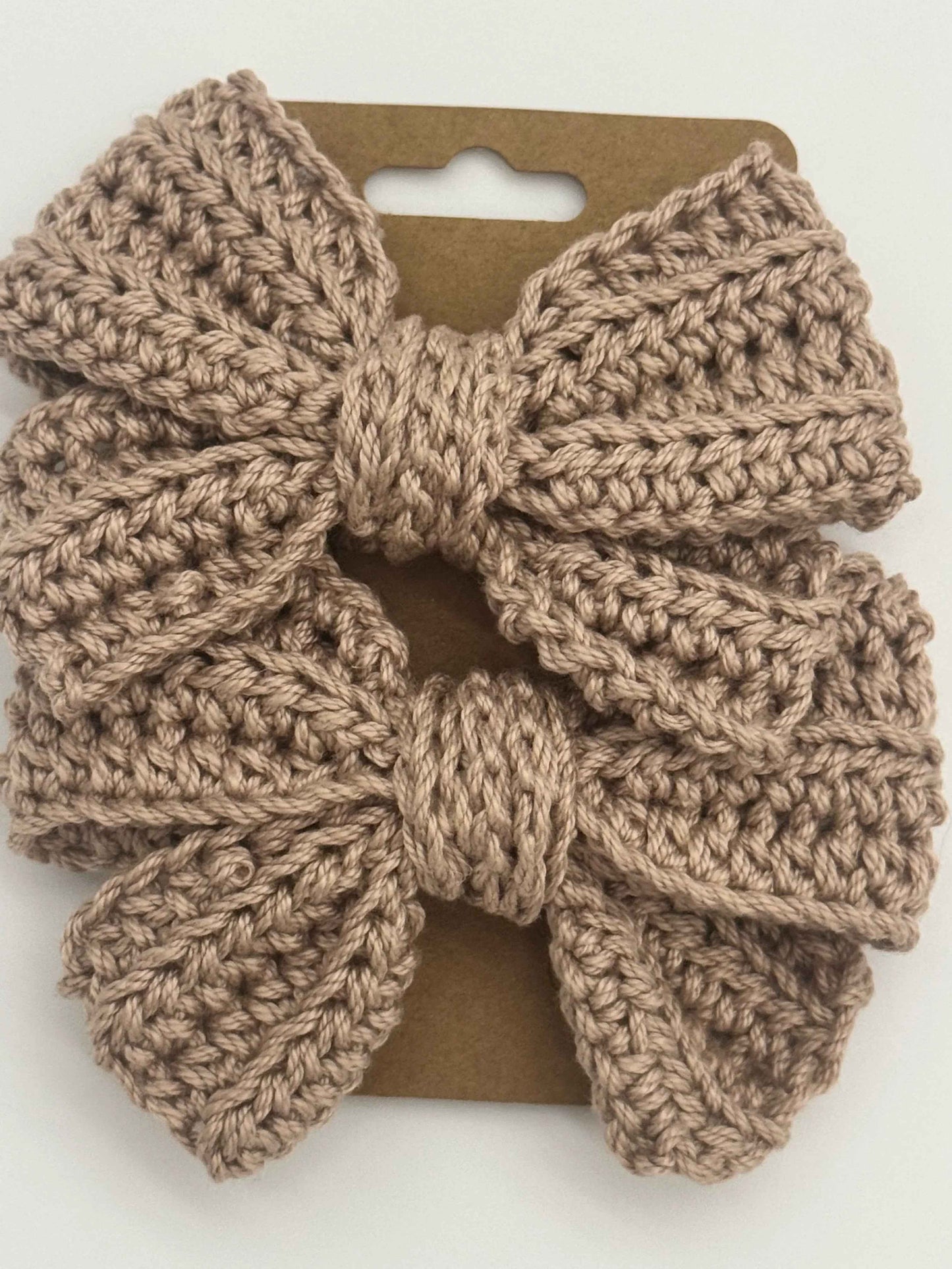 Handcrafted Crochet Bow | Unique Hair Accessories - C2 Creations LLC ~ Blessings Grow Meadows