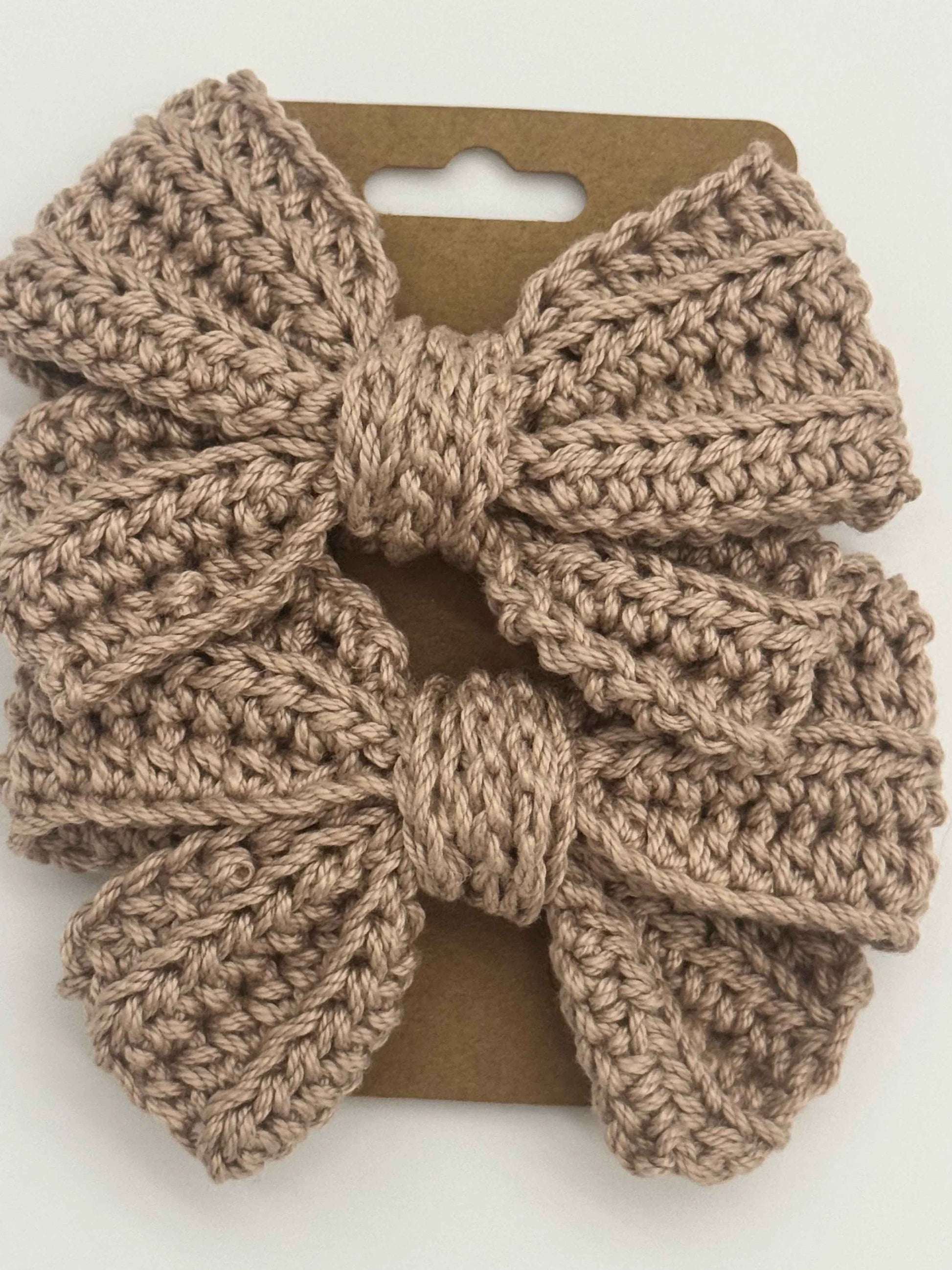 Handcrafted Crochet Bow | Unique Hair Accessories - C2 Creations LLC ~ Blessings Grow Meadows