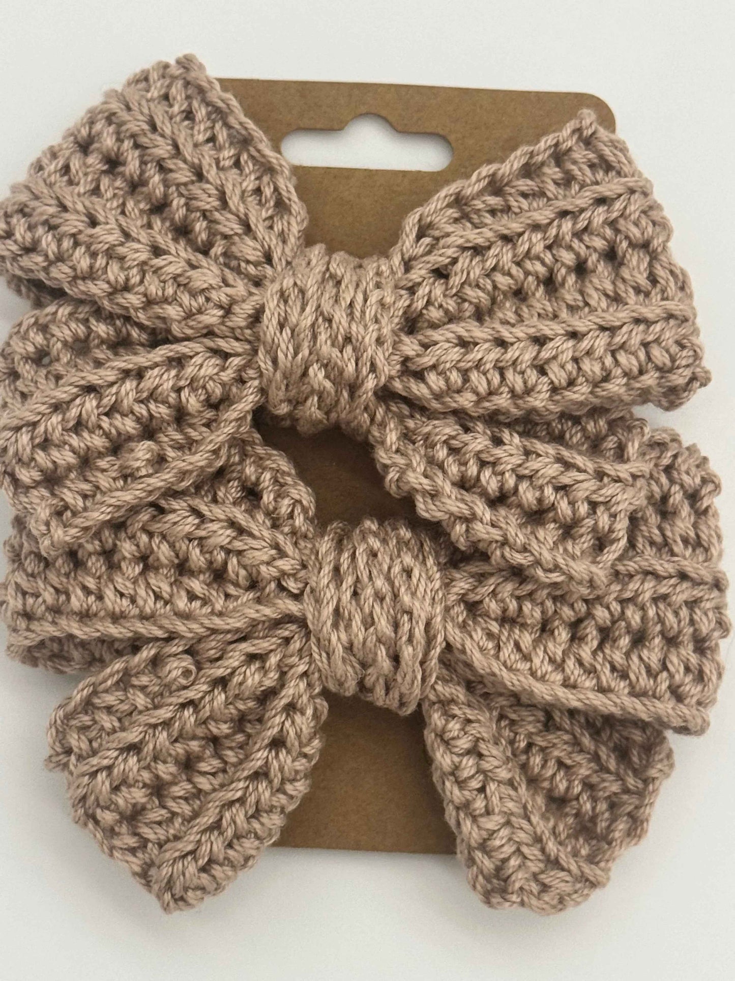 Handcrafted Crochet Bow | Unique Hair Accessories - C2 Creations LLC ~ Blessings Grow Meadows
