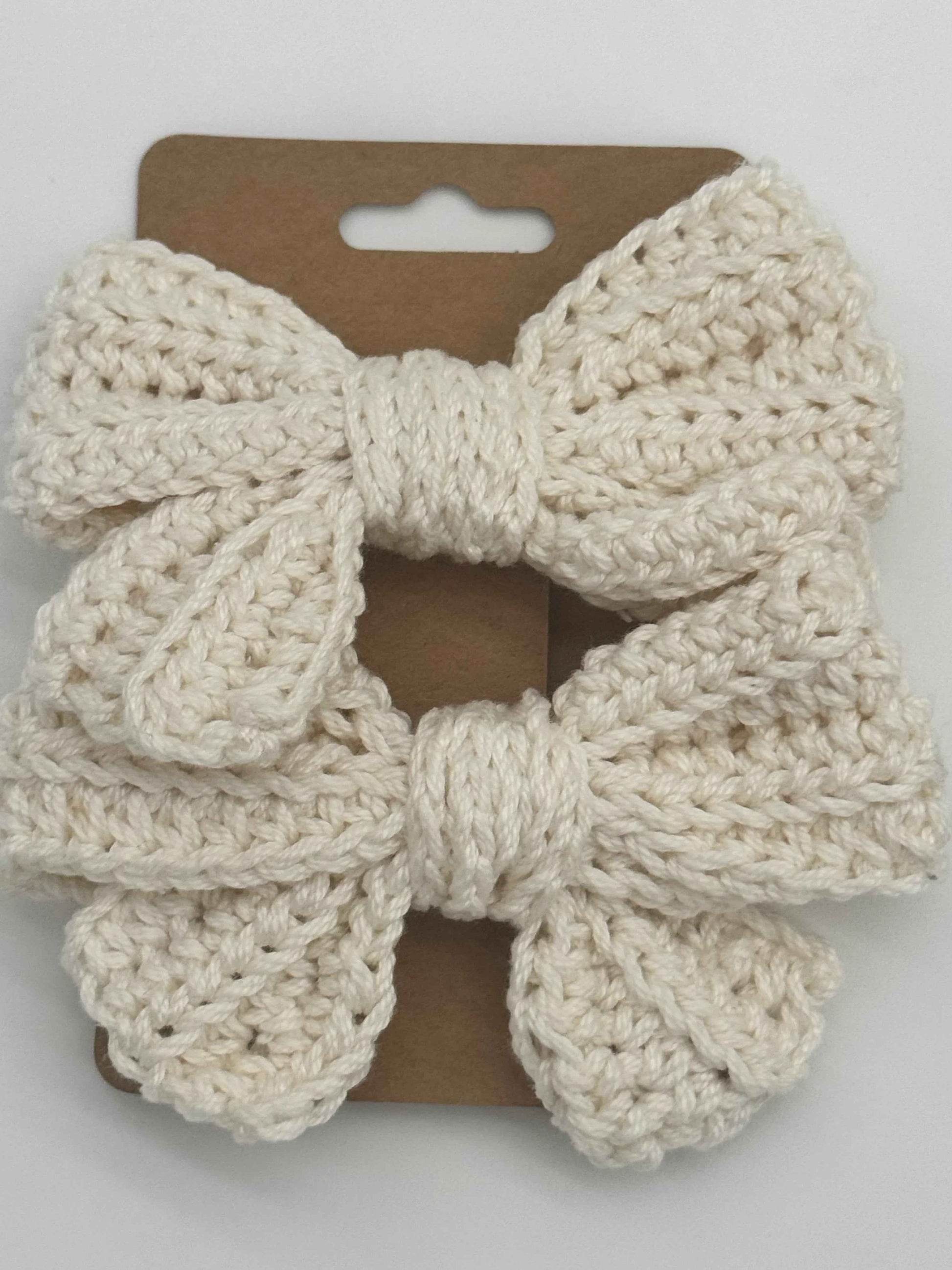 Handcrafted Crochet Bow | Unique Hair Accessories - C2 Creations LLC ~ Blessings Grow Meadows