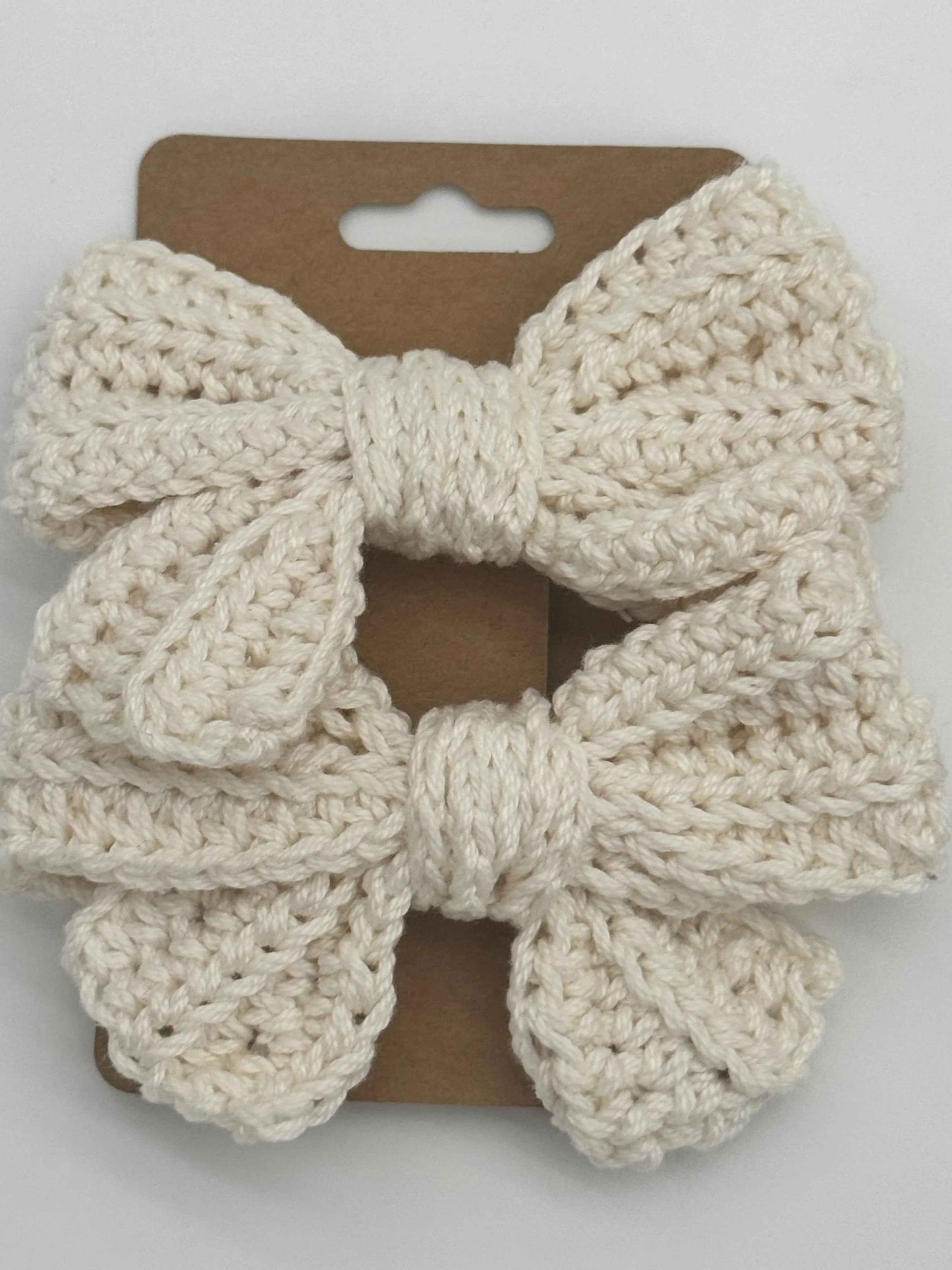 Handcrafted Crochet Bow | Unique Hair Accessories - C2 Creations LLC ~ Blessings Grow Meadows