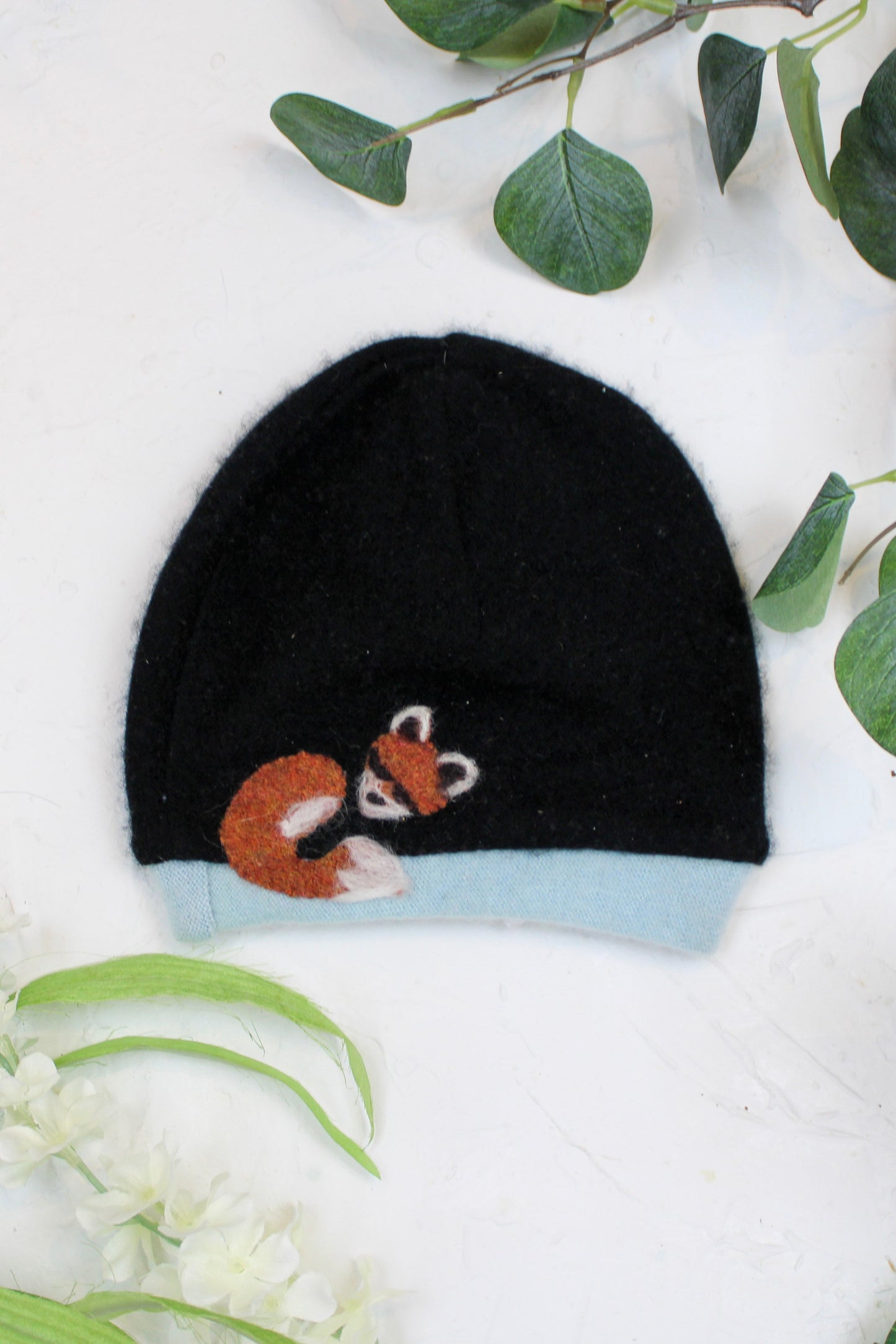 Sleeping Fox Cashmere Hat - Toddler - Ash & Rose ~ Blessings Grow Meadows