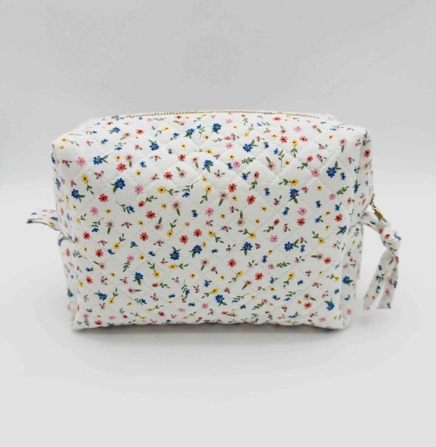 Handmade Boxy Makeup Bags in Wildflower Meadow Pattern - Stylish Toiletry Bags - C2 Creations LLC ~ Blessings Grow Meadows