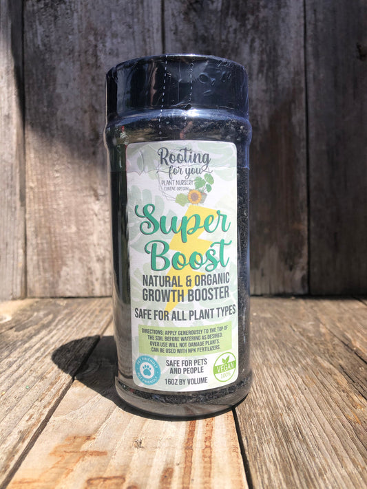 Super Boost - Growth Booster - 16oz by Volume Shaker - Organic - PET SAFE - Oregon Licensed Nursery - Can be used with all soil types