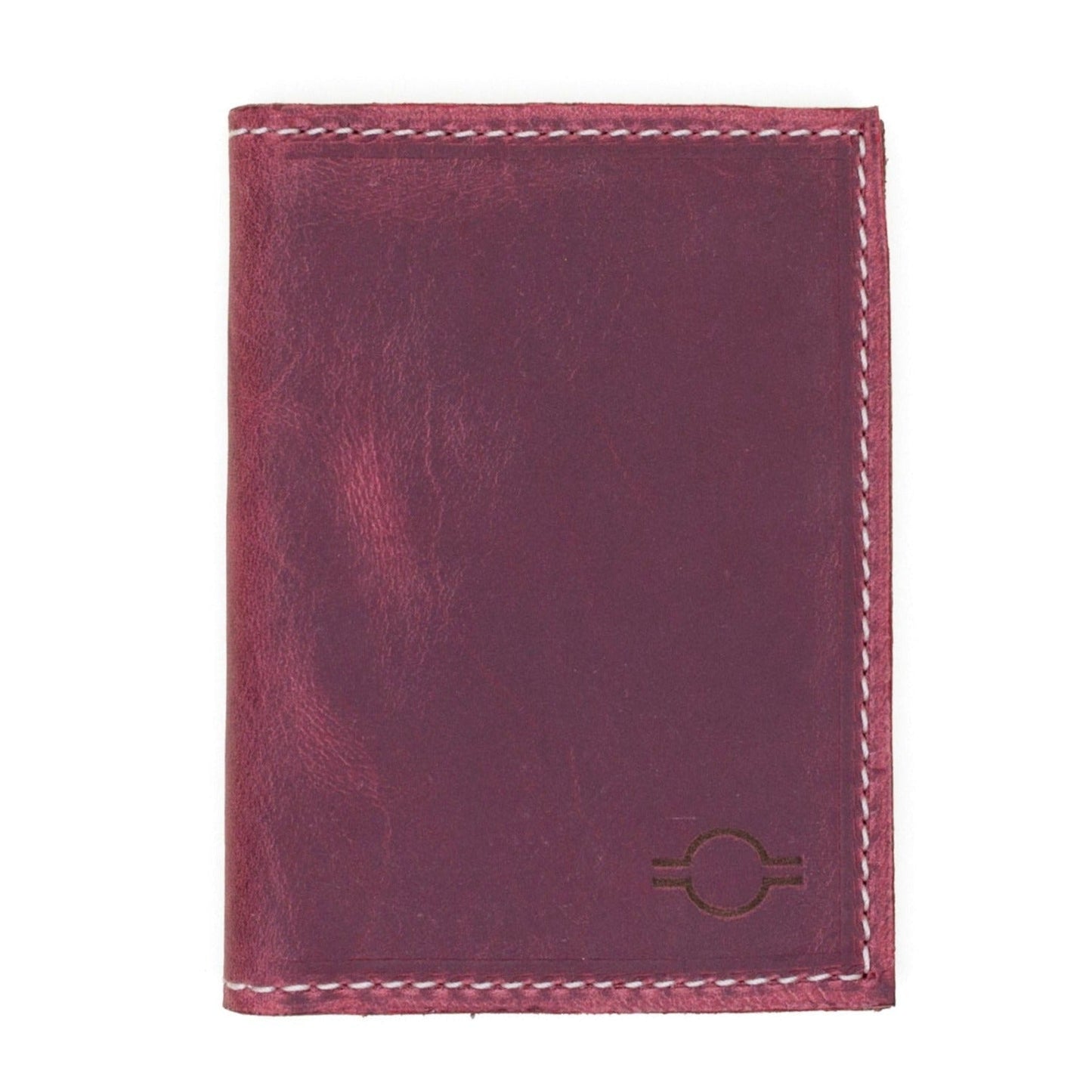 Custom Rebekah Scott Designs passport wallet with personalized design, featuring multiple card slots and a sleek, compact style.