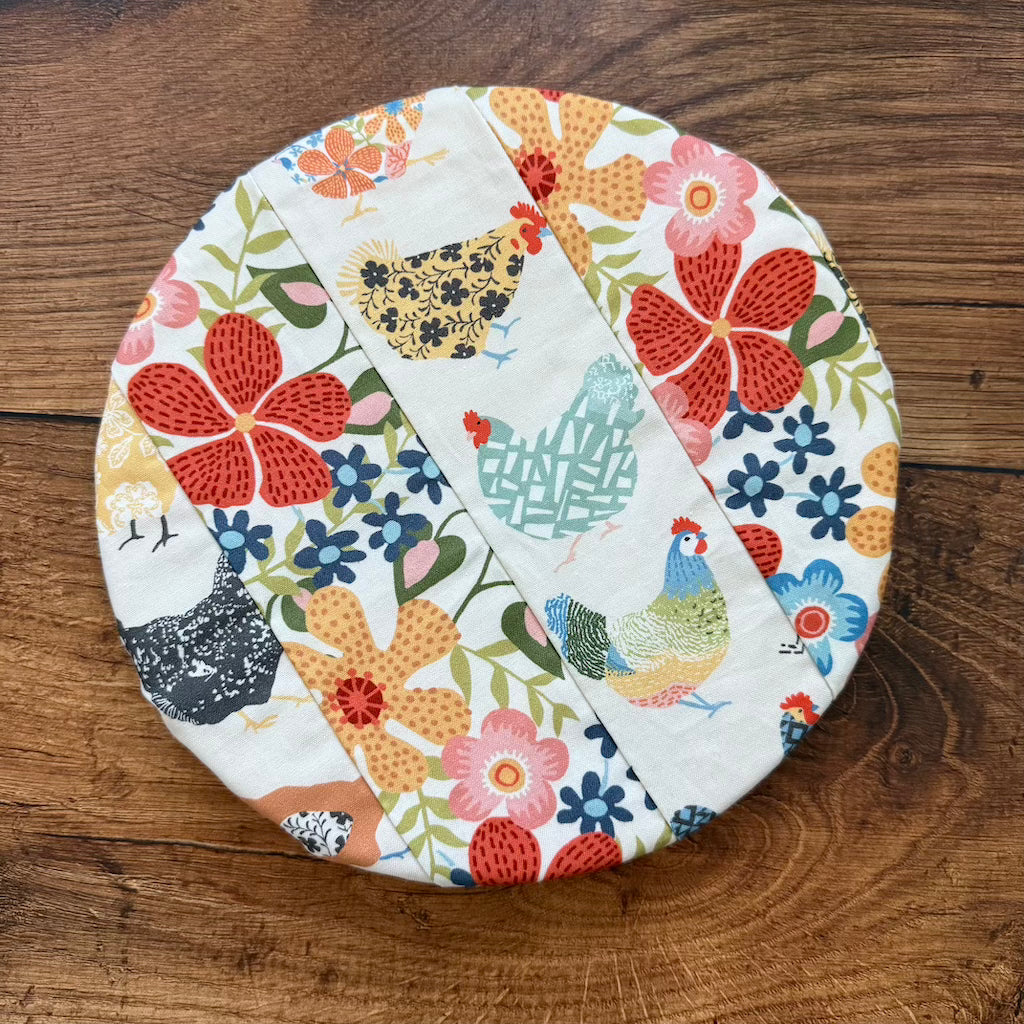 Small bowl and banneton covers from Five Oaks Farm, natural linen covers for bread proofing and dough preparation.