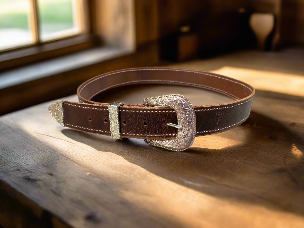 Amish Handmade 100% Genuine Leather Men's Belts