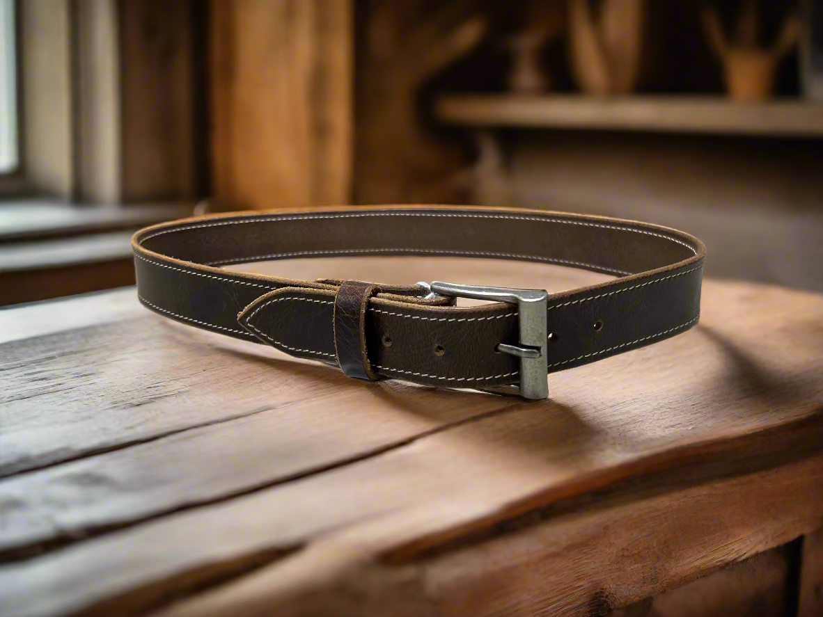Amish Handmade 100% Genuine Leather Men's Belts