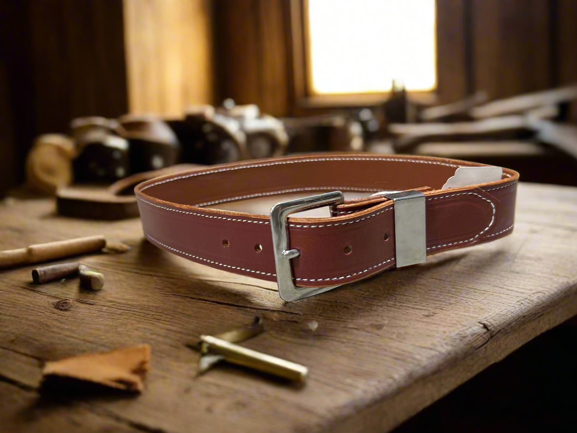 Amish Handmade 100% Genuine Leather Men's Belts