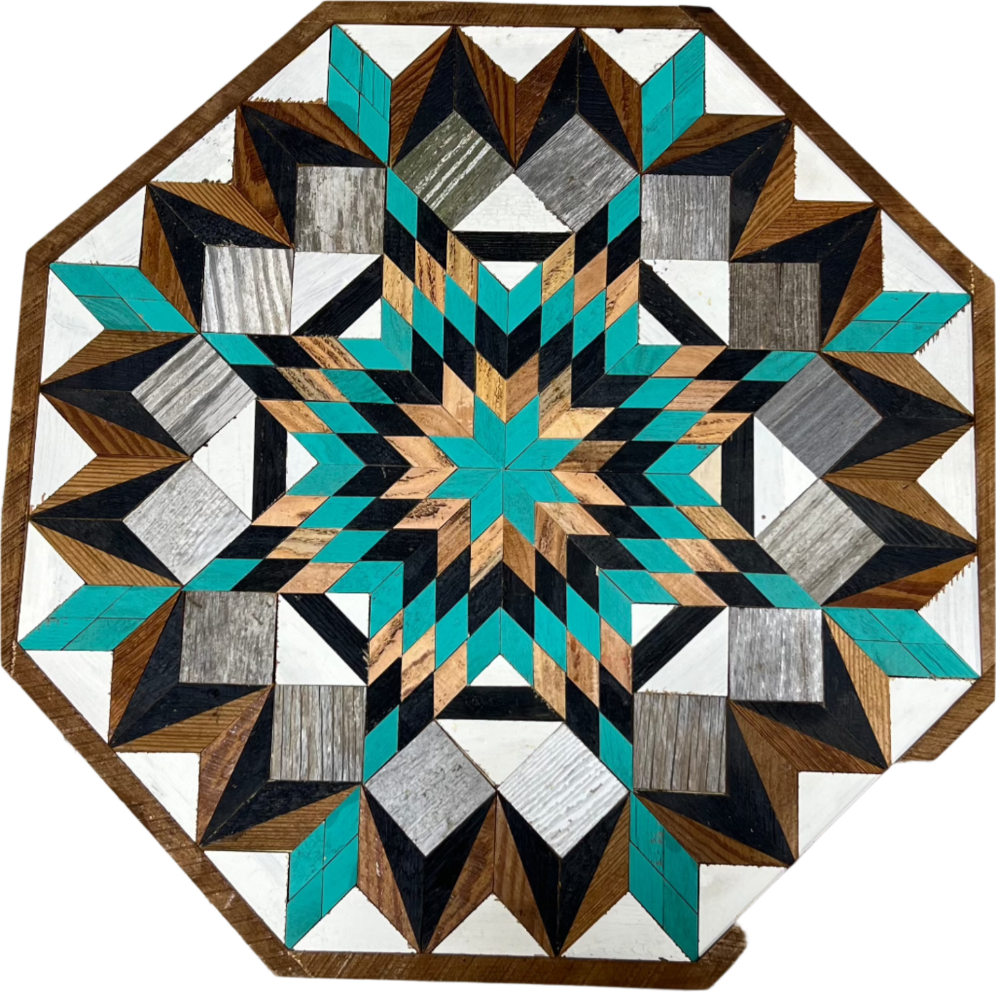 Amish Handmade Barn Quilt - Octagon (30.5 in x 30.5 in x 1 in)