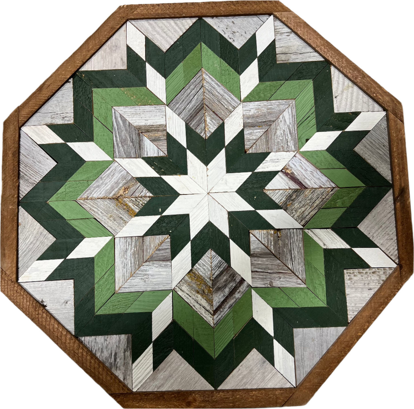 Amish Handmade Barn Quilt - Octagon (20.75 in x 20.75 in x 1 in)