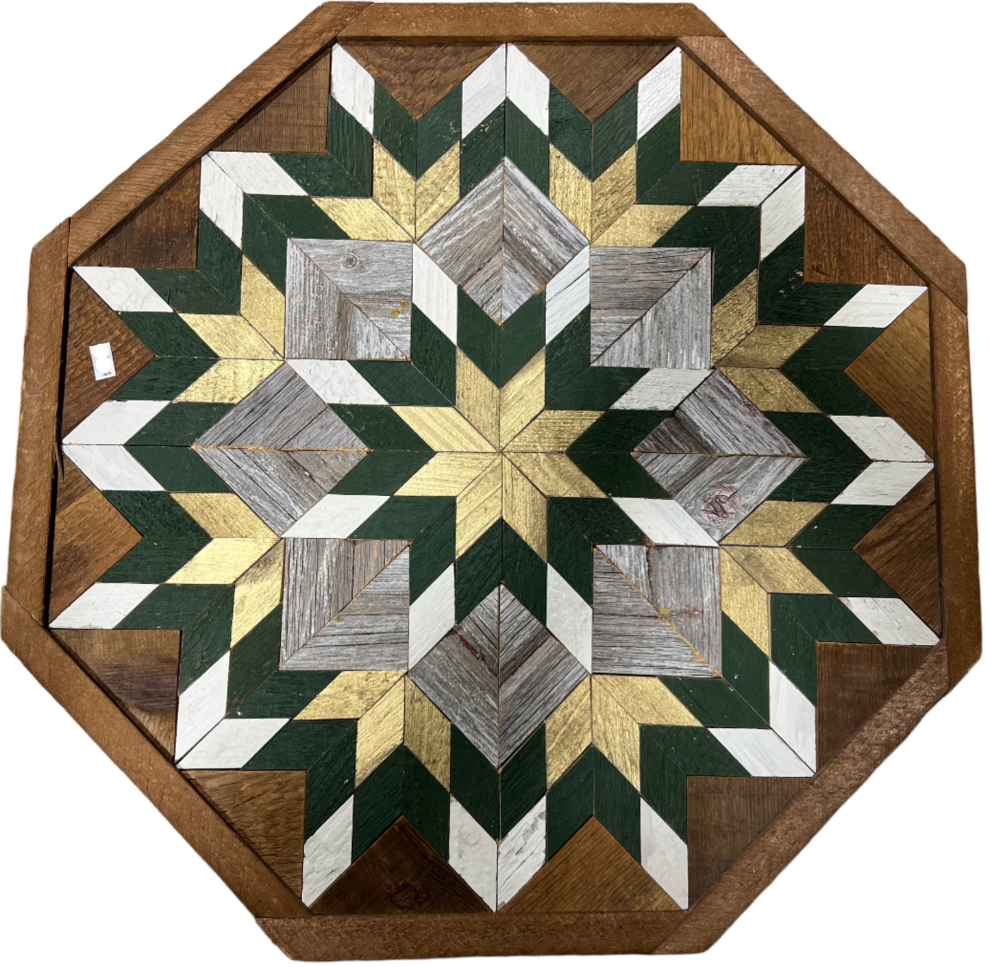 Amish Handmade Barn Quilt - Octagon (20.75 in x 20.75 in x 1 in)