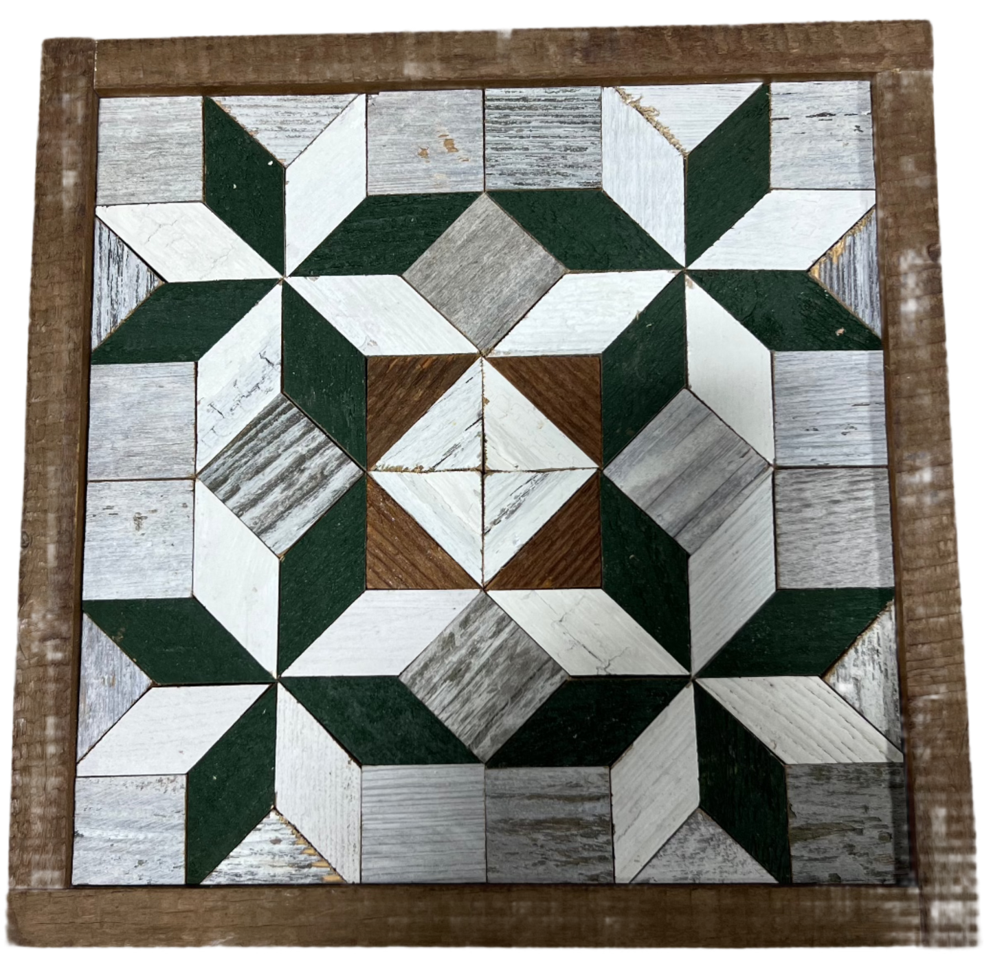 Amish Handmade Barn Quilt - Square (10.5 in x 10.5 in x 1 in)