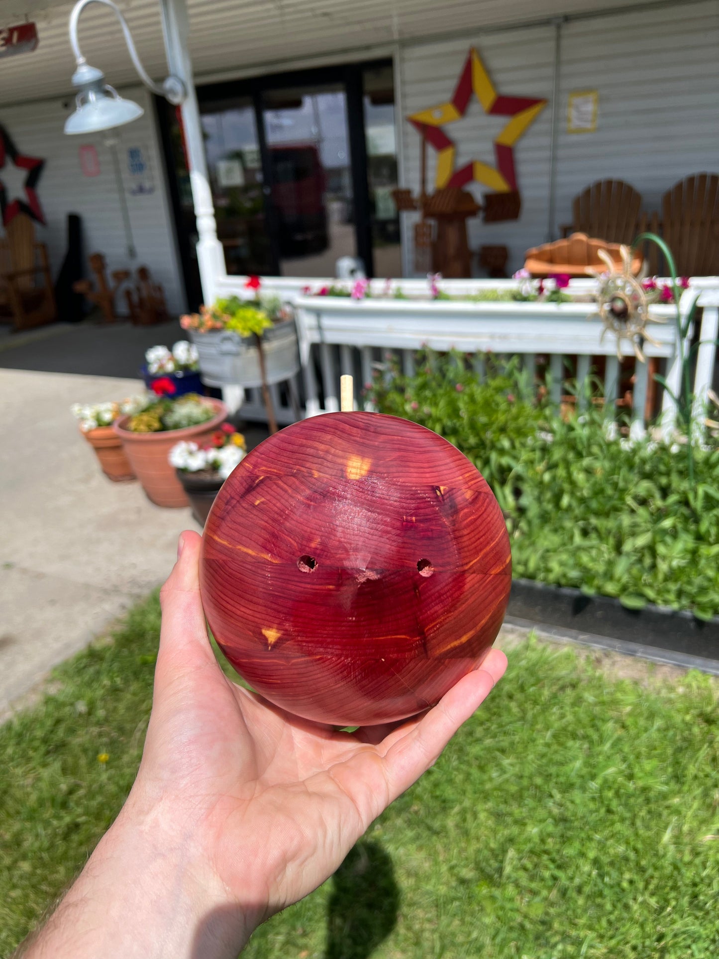 Amish Handmade Solid Red Cedar Acorn Bird Houses