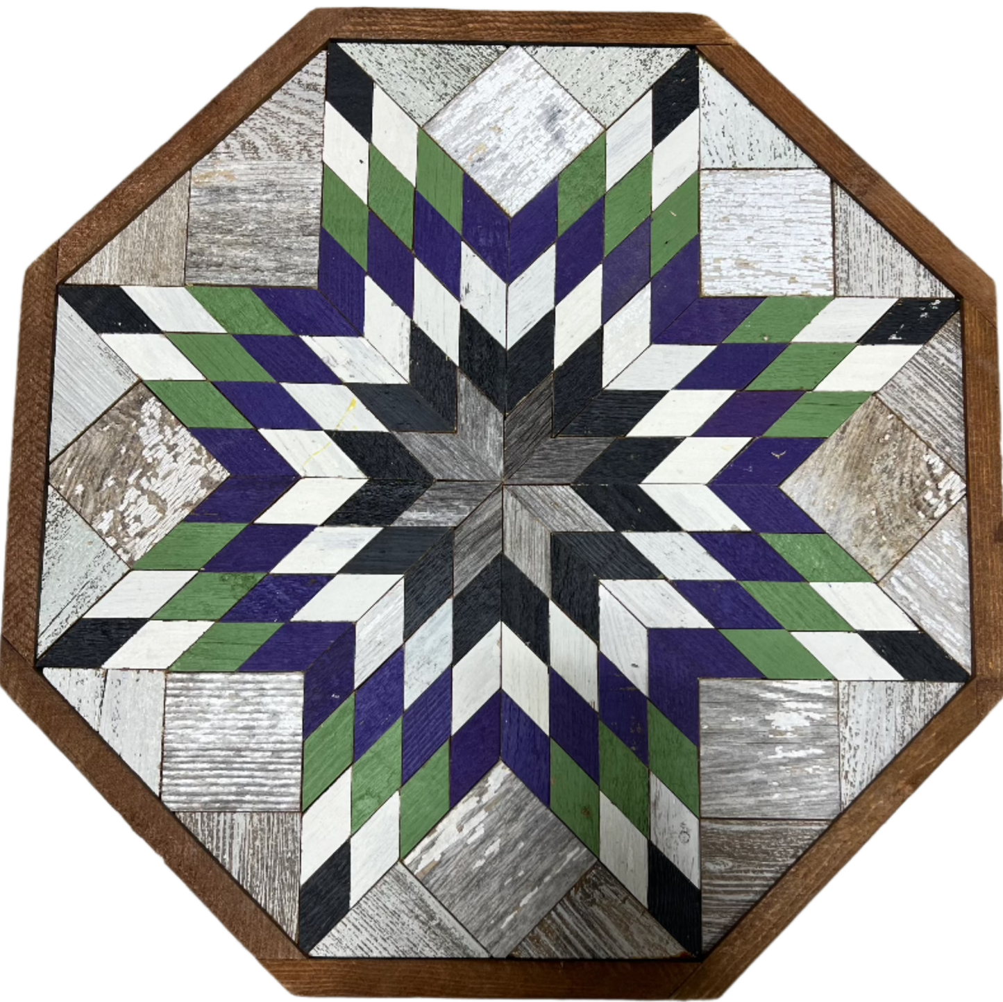 Amish Handmade Barn Quilt - Octagon (20.75 in x 20.75 in x 1 in)