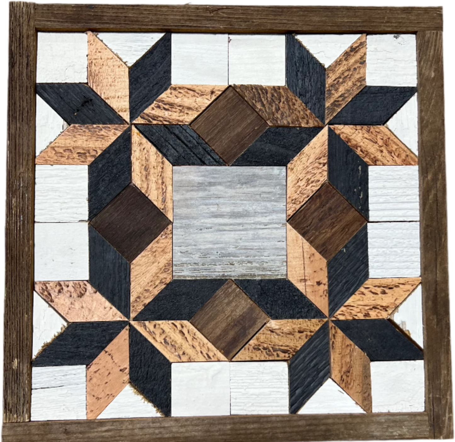 Amish Handmade Barn Quilt - Square (10.5 in x 10.5 in x 1 in)