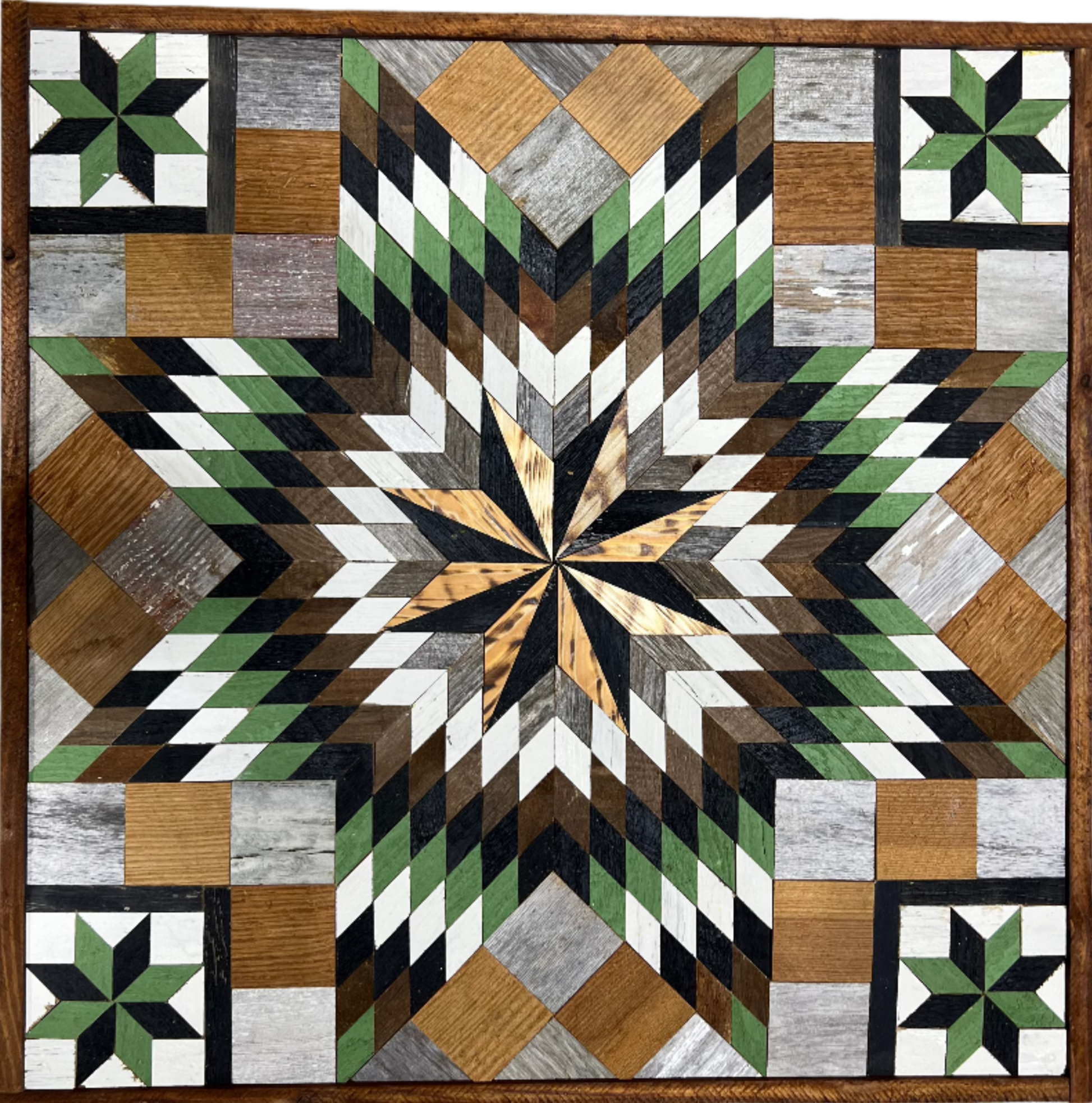 Amish Handmade Barn Quilt - Square (30.5 in x 30.5 in x 1 in) - Amish Country Store ~ Blessings Grow Meadows