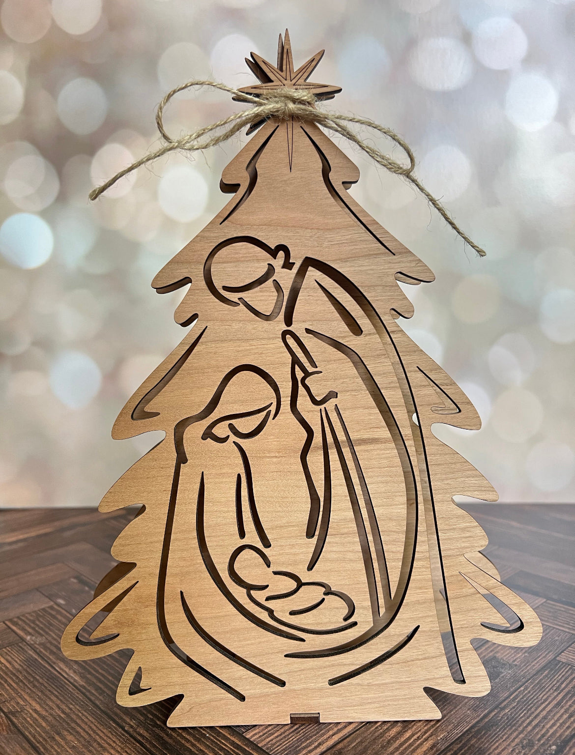 Nativity Scene with Votive Candle - Blessings Grow Meadows