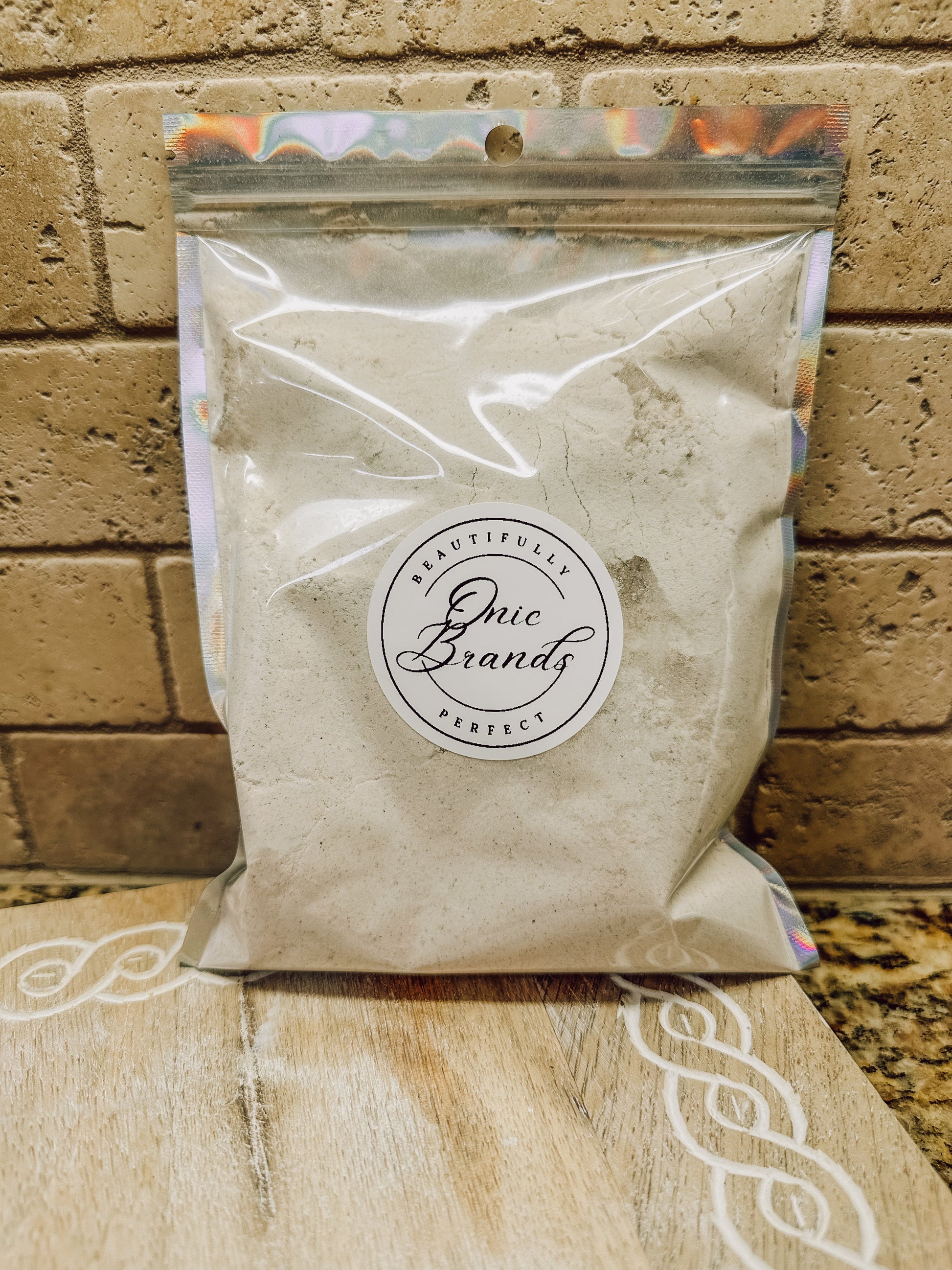 Pumpkin pancake dry mix by Onic Brands LLC in a bag, ready for making seasonal pumpkin-flavored pancakes