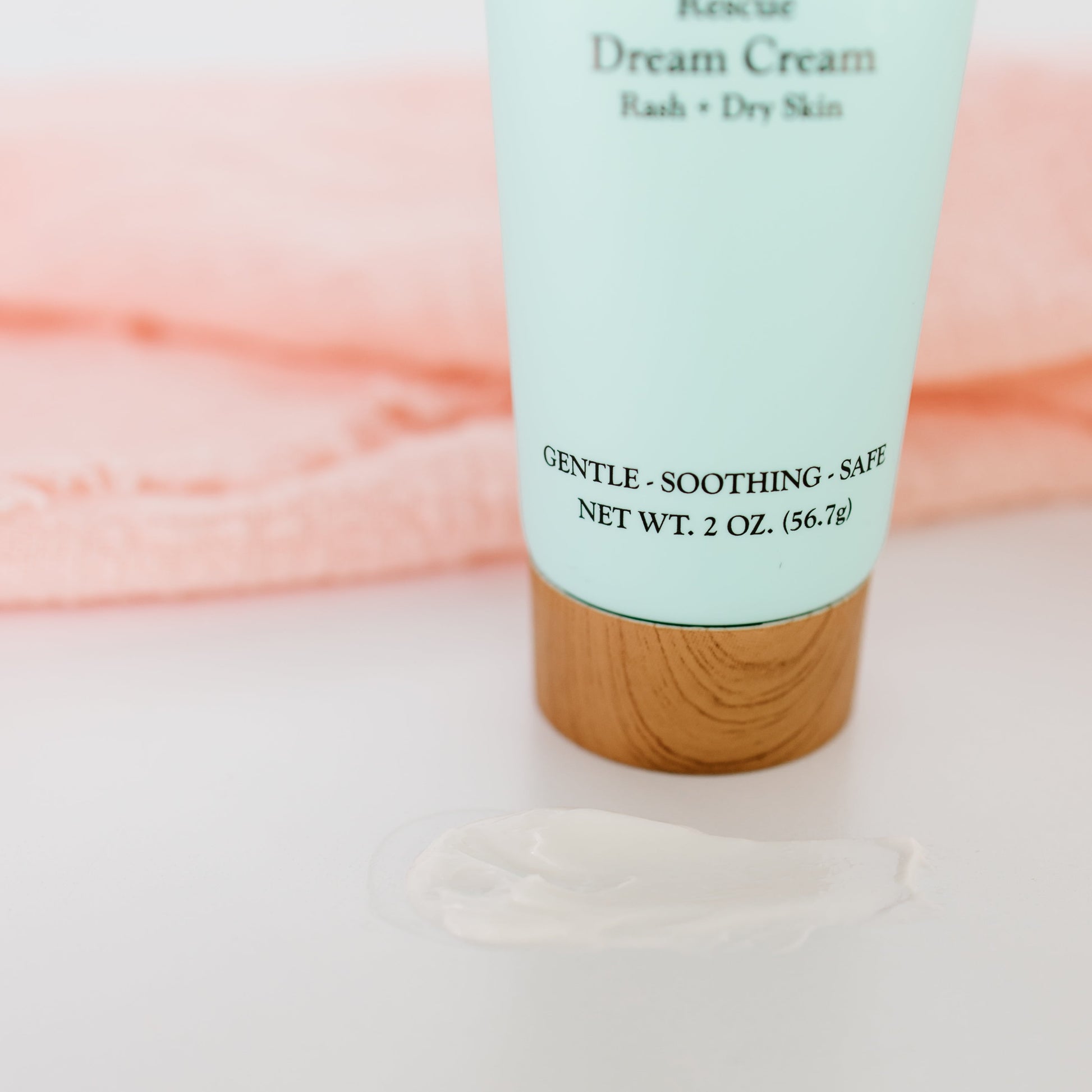 Cream jar labeled Dream Cream by Timeless Organics Skin Care, natural skincare product with a clean, minimalist design.