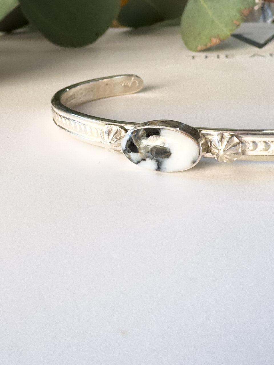 June Delgarito White Buffalo Cuff - Blessings Grow Meadows -