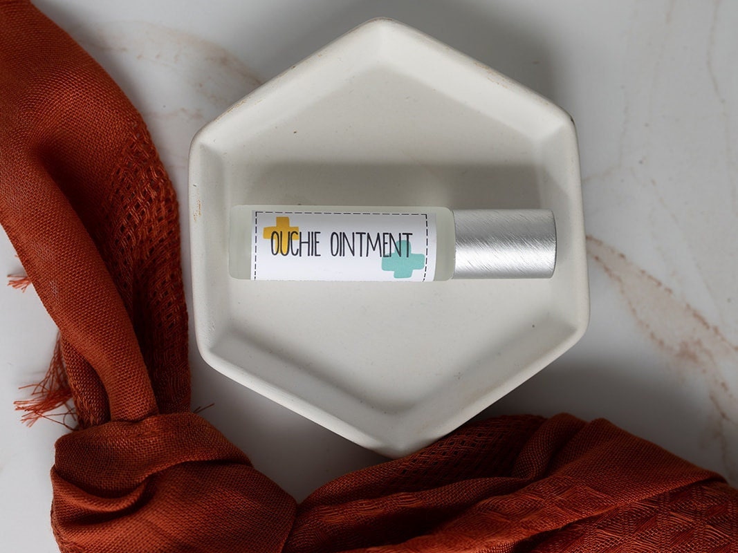 Kids Ouchie Ointment Essential Oil Roll-on - Blessings Grow Meadows -