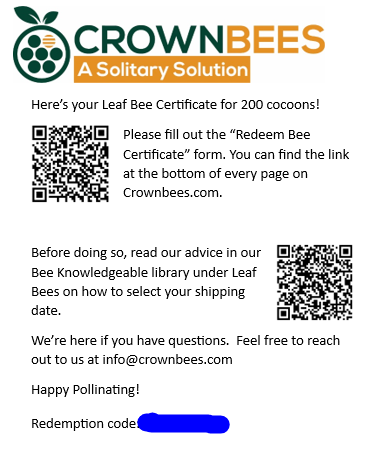 Cabana Bee House & Complete Kit with Bee Certificate - Blessings Grow Meadows