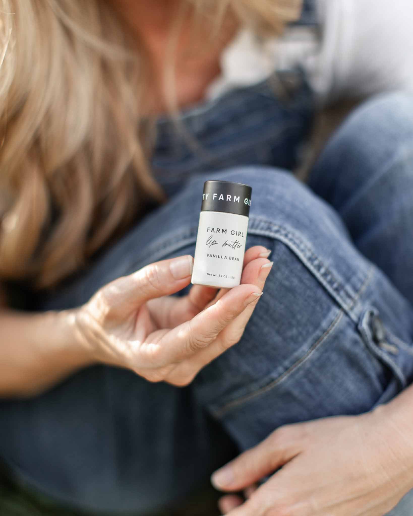 Vanilla Bean Tallow Lip Butter in Eco-Friendly Travel Tubes - Blessings Grow Meadows