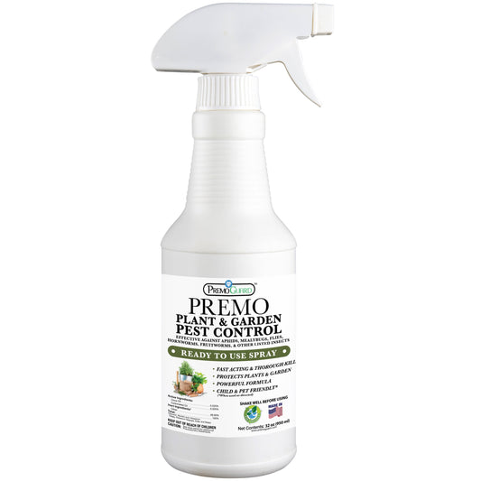Plant and Garden Pest Control Spray - 32 oz - Plant Based All All Natural Non-Toxic - By Premo Guard - Premo Natural Products ~ Blessings Grow Meadows