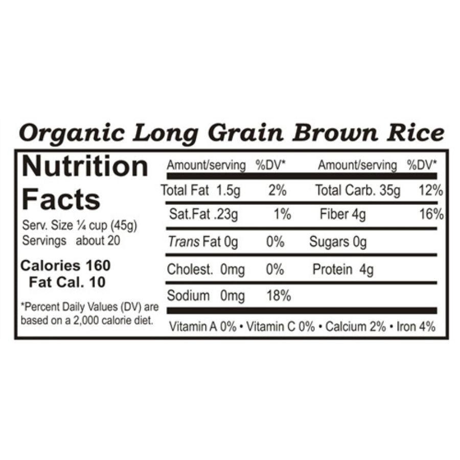 Organic Long Grain Brown Rice | 2 lb | Non-GMO | Grain Place Foods - BuyNebraska.com ~ Blessings Grow Meadows