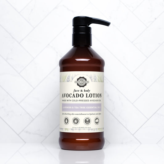Avocado Lotion | Lavender & Tea Tree - Blessings Grow Meadows