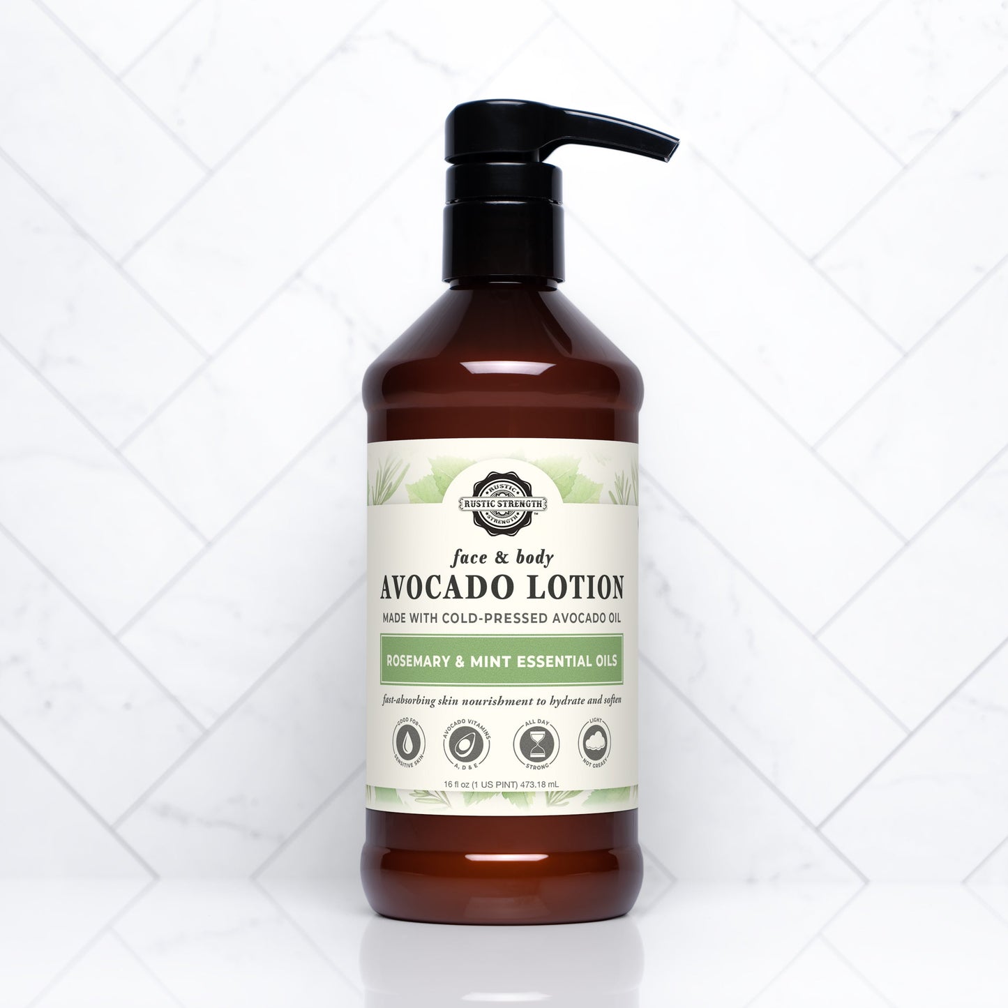 Avocado Lotion | Rosemary & Mint - Blessings Grow Meadows