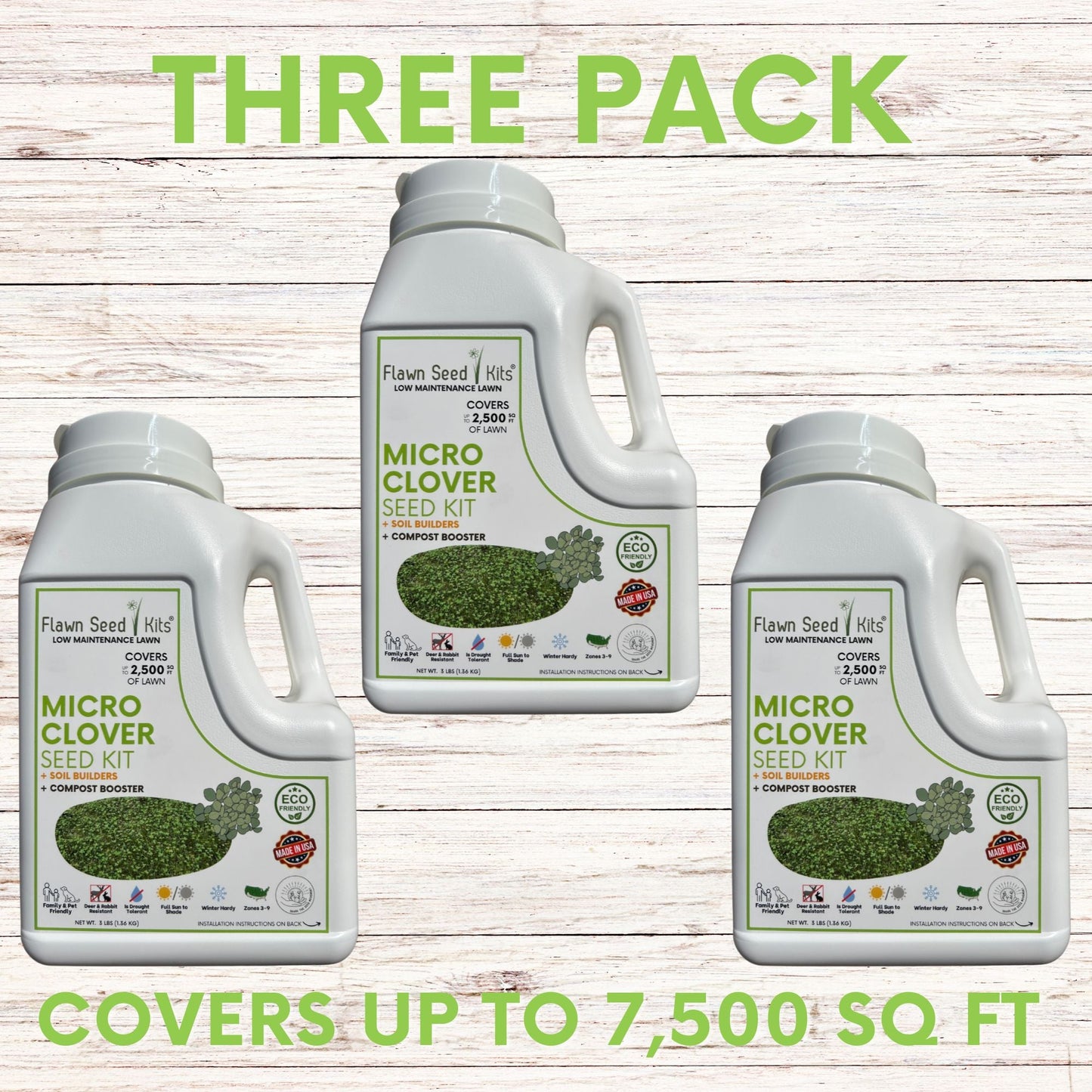 Micro Clover Easy Spread Shaker - Flawn Seed Kits ~ Blessings Grow Meadows