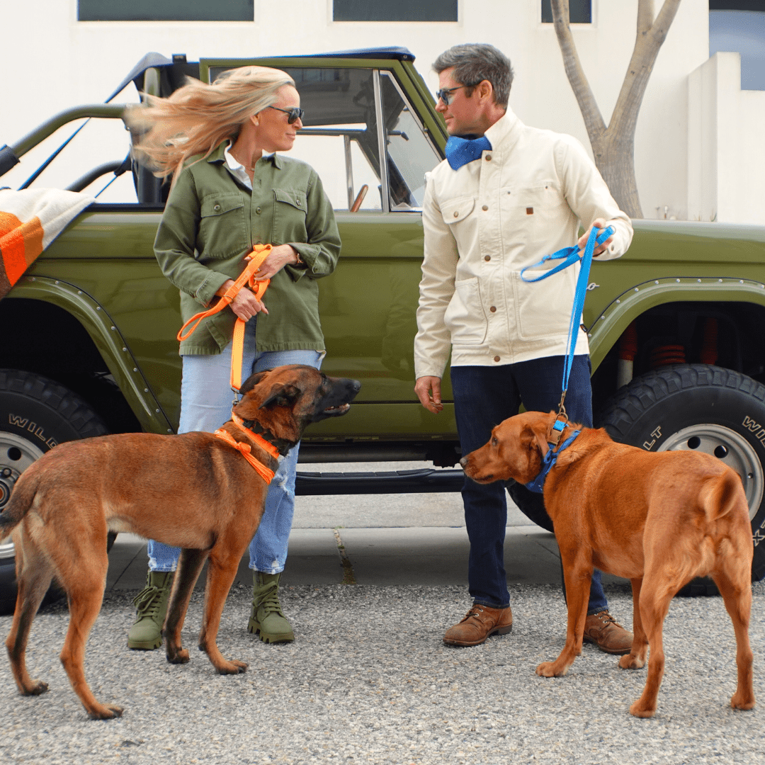 Durable hemp cotton dog leash from Tilley + Me, adjustable, lightweight, soft, and sustainable for comfortable walking.