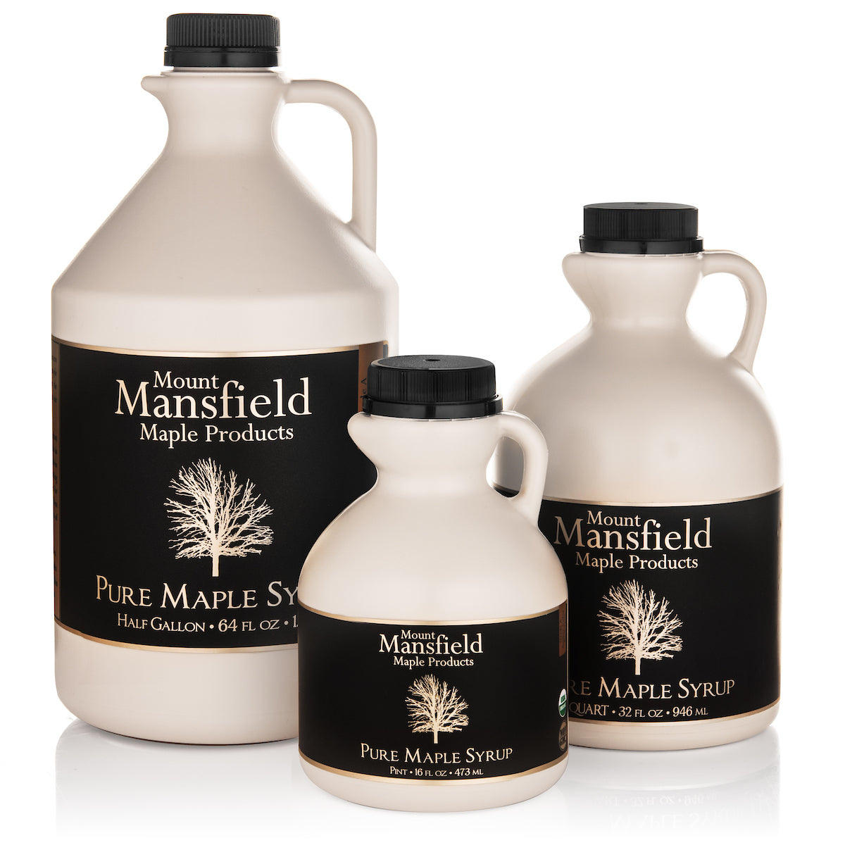 Organic Pure Vermont Maple Syrup- Plastic Jug - Mount Mansfield Maple Products ~ Blessings Grow Meadows