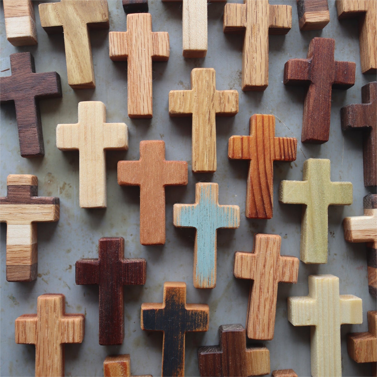Handmade Wooden Pocket Crosses - Dennehey Design Co. ~ Blessings Grow Meadows