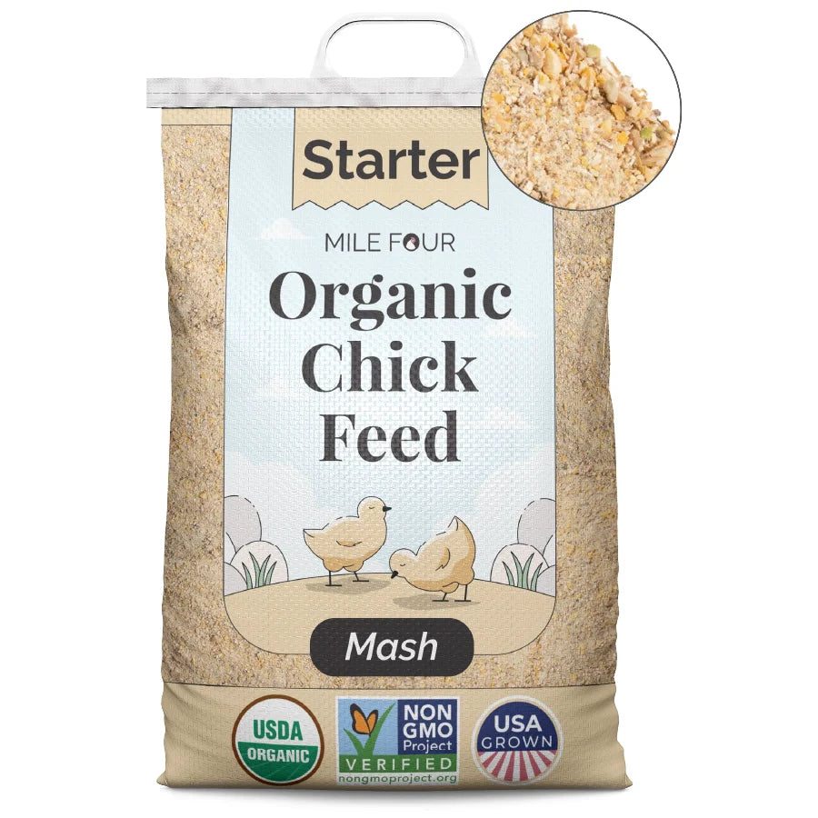 Starter Organic Chicken Feed - Blessings Grow Meadows