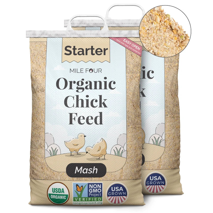 Starter Organic Chicken Feed - Blessings Grow Meadows