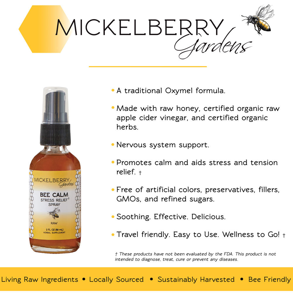 Bee Calm Stress Relief Spray - Mickelberry Gardens ~ Blessings Grow Meadows