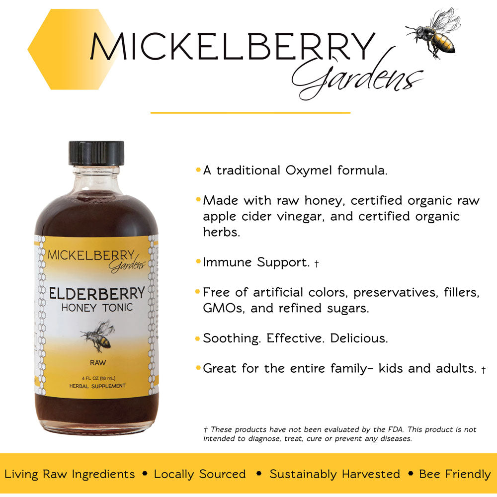 Elderberry Honey Tonic - Mickelberry Gardens ~ Blessings Grow Meadows