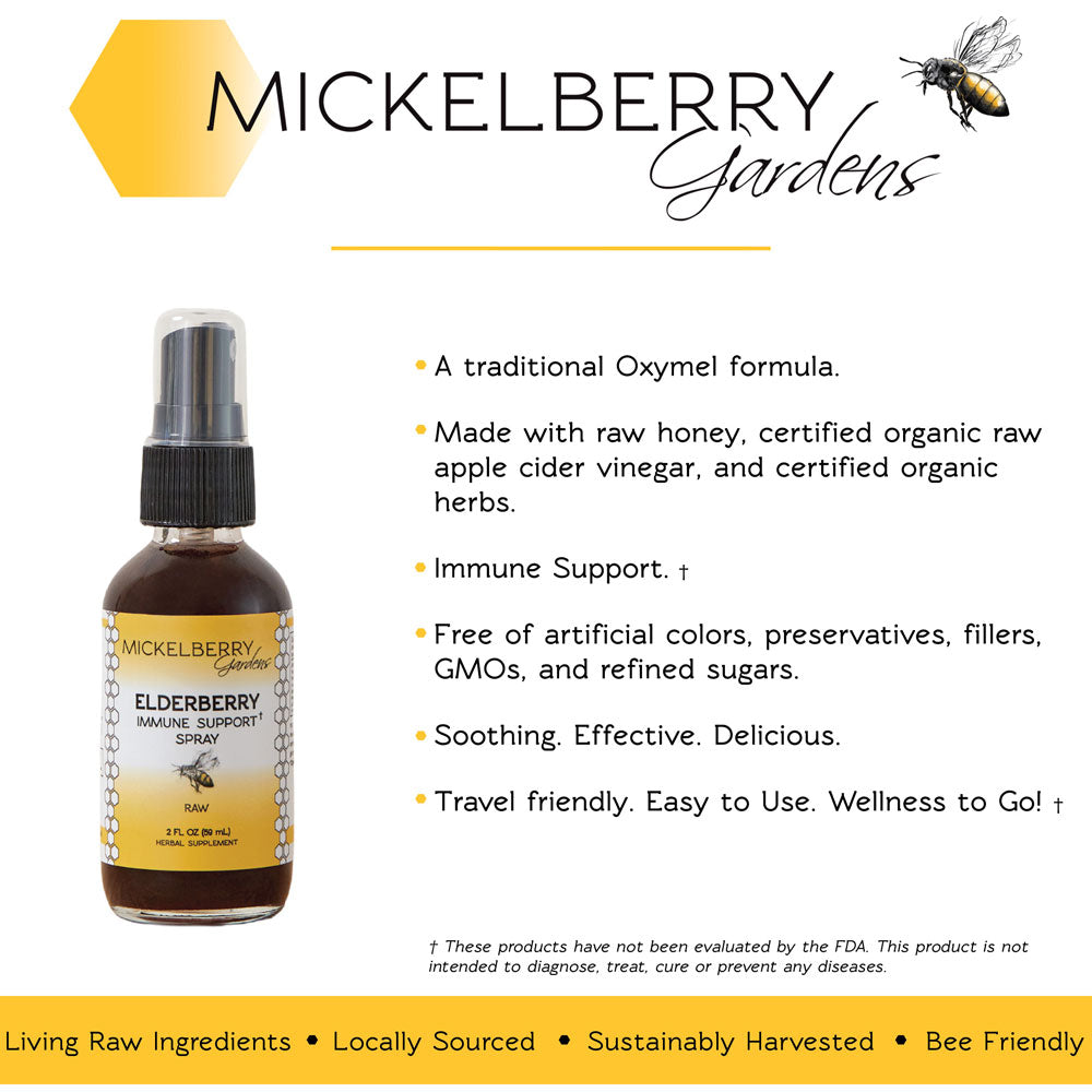Elderberry Immune Support Spray - Mickelberry Gardens ~ Blessings Grow Meadows