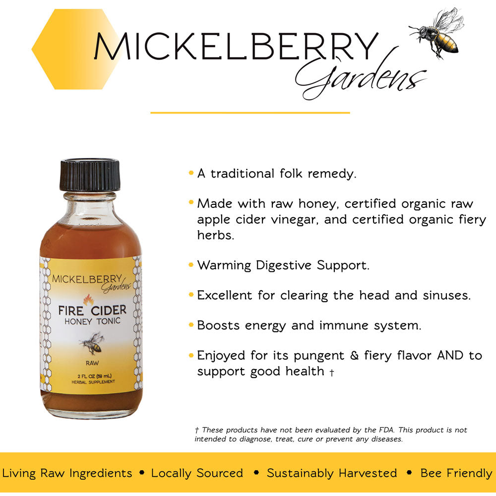 Fire Cider Honey Tonic - Mickelberry Gardens ~ Blessings Grow Meadows
